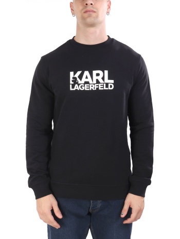 karl lagerfeld φουτερ crew neck logo μπλε σε προσφορά