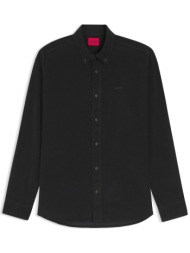 hugo πουκαμισο epazo κοτλε μαυρο