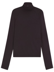 boss πλεκτο turtleneck frizani σκουρο μωβ