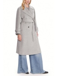 marella παλτο tenna σταυρωτο αποσπωμενη ζωνη γκρι