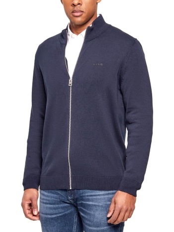 hugo πλεκτο fullzip san jacomo-c logo μπλε