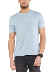 hugo t-shirt derο222 logo σιελ