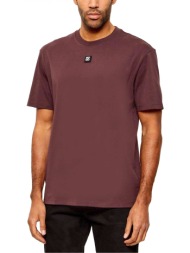hugo t-shirt dalile logo μεταλλικο μωβ
