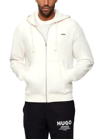 hugo φουτερ ziphood dapozip logo εκρου