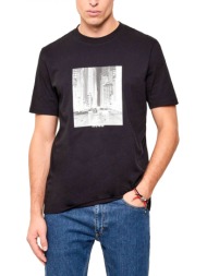 hugo t-shirt deyss logo μαυρο