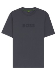 boss athleisure t-shirt ts_terrace_logo μπλε