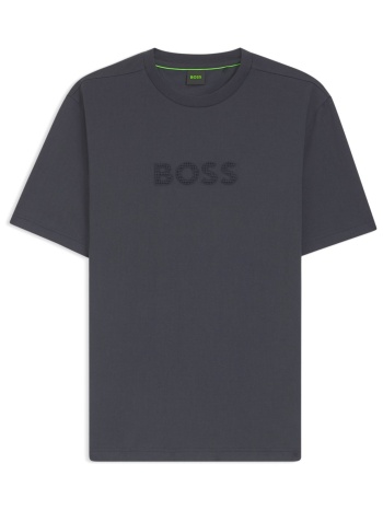 boss athleisure t-shirt ts_terrace_logo μπλε