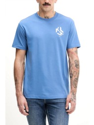 karl lagerfeld jeans t-shirt regular fit monogram tee μπλε
