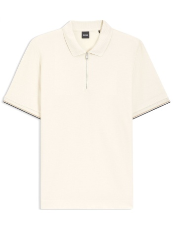 boss polo halfzip c-pei 04 εκρου
