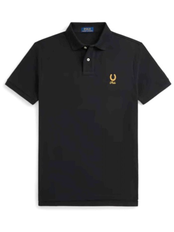 ralph lauren polo custom slim fit μαυρο