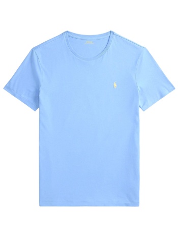 ralph lauren t-shirt custom slim fit logo σιελ