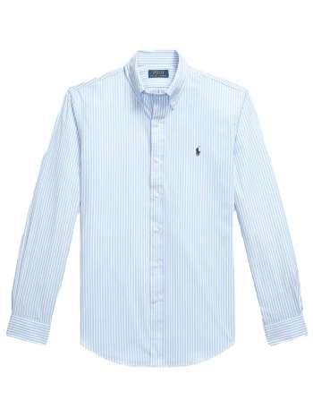 ralph lauren πουκαμισο ριγε button down custom fit stretch