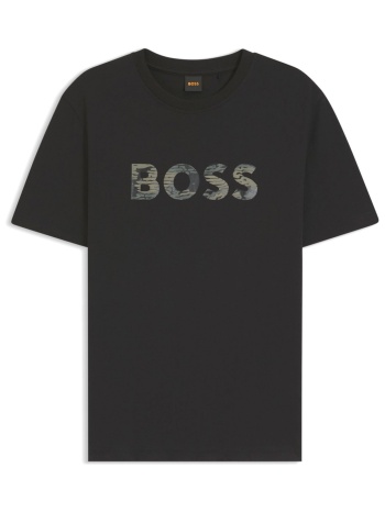 boss casual t-shirt te_insignia μαυρο