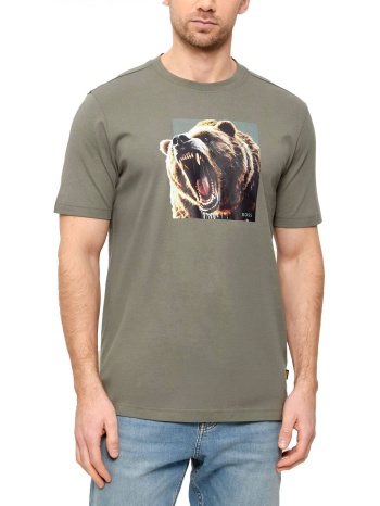 boss casual t-shirt te_doberban γκρι