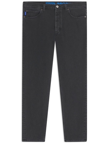hugo blue παντελονι jeans brody tapered fit μαυρο