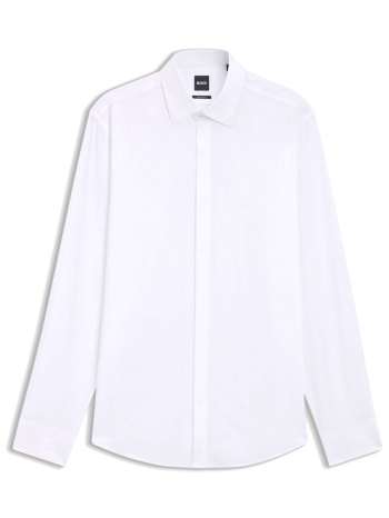 boss πουκαμισο μικροσχεδιο regulr fit h-joe-k-h-261 λευκο