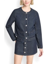 dkny μπουφαν jacket denim cropped μπλε