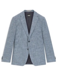 boss σακακι lanifico tesse biella stretch h-hutson-2pp-253 regular fit μπλε