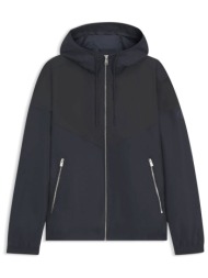 boss μπουφαν jacket κουκουλα h-cireno4 μπλε