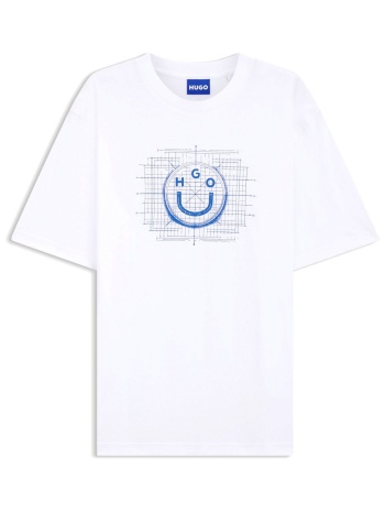 hugo blue t-shirt namerix λευκο