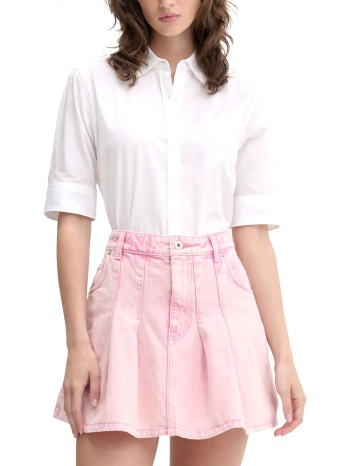 hugo πουκαμισο the summer shirt logo λευκο