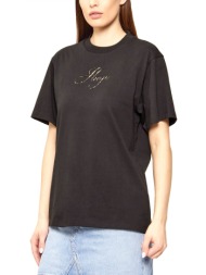 hugo t-shirt vintage tee_23 logo μαυρο