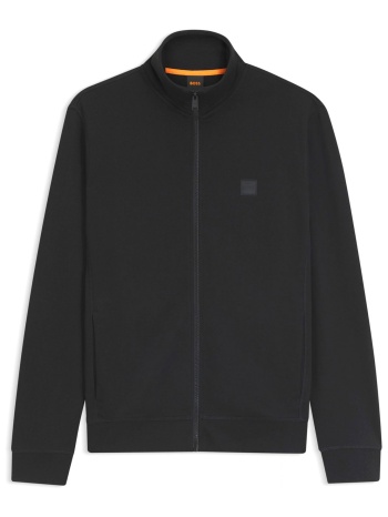 boss casual φουτερ fullzip zestart μαυρο