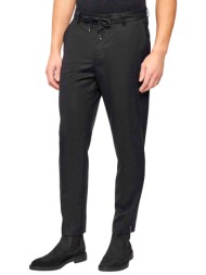 boss παντελονι chino λαστιχο μεση κορδονι tapered fit c-perin-rds-wg-261 μαυρο
