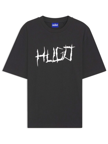 hugo blue t-shirt namerix μαυρο