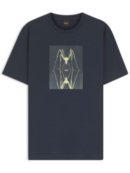 boss casual t-shirt te-creature μπλε