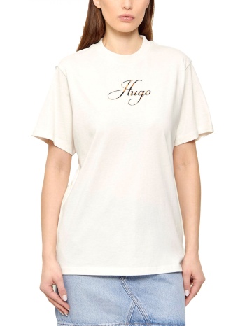 hugo t-shirt vintage tee_23 logo εκρου