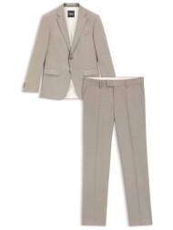 boss κοσοτυμι μικροσχεδιο stretch slim fit h-huge-2pcs-253 μπεζ