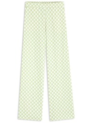 hugo παντελονι haseli-1 εμπριμε τσεπες λαστιχο μεση πρασινο-εκρου