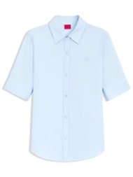 hugo πουκαμισο the summer shirt logo σιελ
