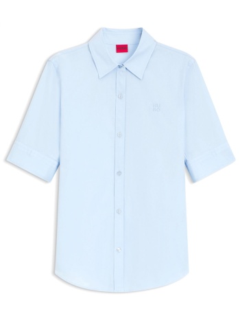 hugo πουκαμισο the summer shirt logo σιελ