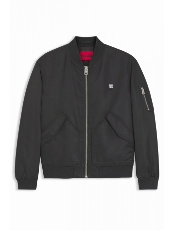hugo μπουφαν bomber badam2611 logo μεταλλικο μαυρο