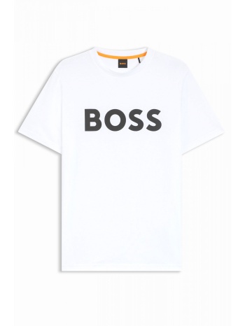 boss casual t-shirt thinking 1 λευκο