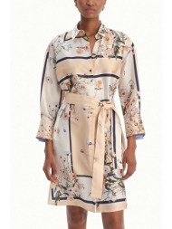 liu-jo φορεμα midi εμπριμε εκρου