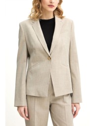 boss σακακι μαλλινο jia9 μπεζ-γκρι