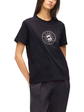 karl lagerfeld t-shirt ikon rs circle regular fit logo