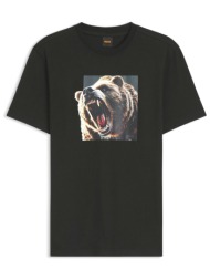 boss casual t-shirt te_doberban μαυρο