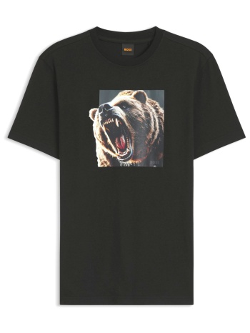 boss casual t-shirt te_doberban μαυρο