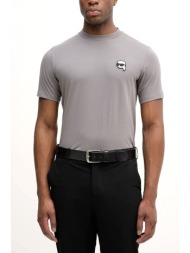 karl lagerfeld t-shirt logo γκρι