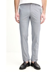 karl lagerfeld παντελονι chino μικροσχεδιο regular fit lux smart melange μπλε