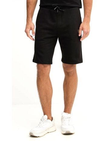 karl lagerfeld βερμουδα φουτερ gold logo μαυρο