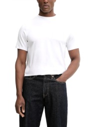 karl lagerfeld t-shirt crew neck logo λευκο