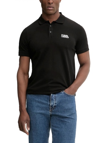 karl lagerfeld polo logo μαυρο