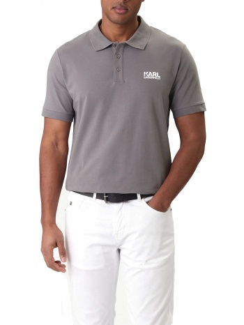 karl lagerfeld polo logo γκρι