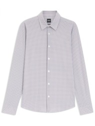 boss performance πουκαμισο μικροσεχδιο slim fit p-ron-k-f-261 μπεζ-μπλε