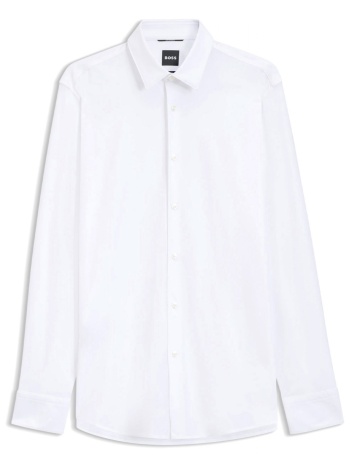 boss performance πουκαμισο slim fit p-hank-s-k-261 λευκο